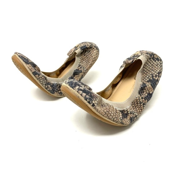 Yosi Samra Samara 2.0 - Ballerina Style snakeskin foldable flats - Picture 4 of 10